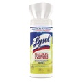 Cleaning & Disinfecting Wipes | LYSOL Brand 19200-81145 7 in. x 7.25 in. 1-Ply Disinfecting Wipes - Lemon and Lime Blossom, White (35 Wipes/Canister, 12 Canisters/Carton) image number 3
