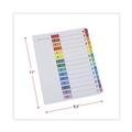 Office Jansan | Universal UNV24808 11 in. x 8.5 in. 15-Tab Deluxe Table of Contents Dividers for Printers - White (6/Pack) image number 1