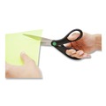 Office Jansan | Westcott 41418 8 in. Long, 3.25 in. Cut Length KleenEarth Scissors - Black Straight Handle image number 3