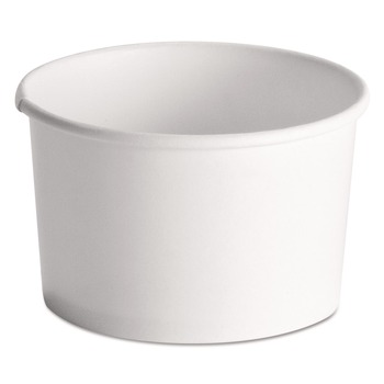 Chinet 71037 Squat Paper 8 oz. - 10 oz. Streetside Design Food Containers - White (1000/Carton)
