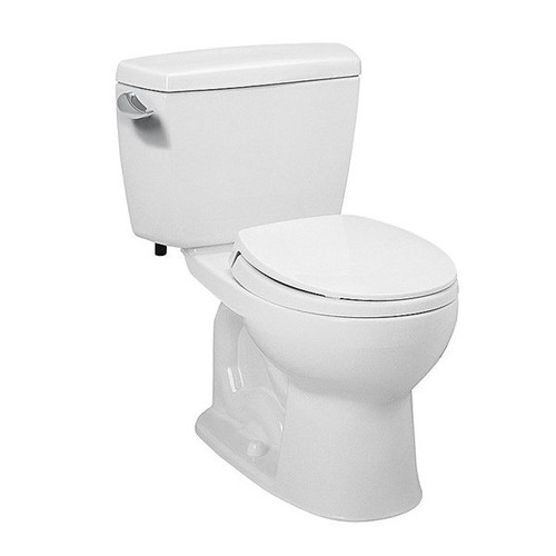 Toilets | TOTO CST743E#01 Drake Round Two Piece Toilet (Cotton White) image number 0