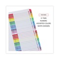 Office Jansan | Universal UNV24814 11 in. x 8.5 in. 31-Tab 1 to 31 Deluxe Table of Contents Dividers for Printers - White (1 Set) image number 3