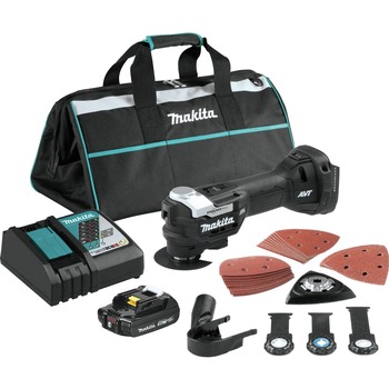 OSCILLATING TOOLS | Makita XMT04R1B StarlockMax 18V LXT Brushless Sub-Compact Lithium-Ion Cordless Oscillating Multi-Tool Kit (2 Ah)