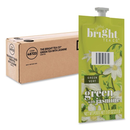 Tea | FLAVIA 48723 The Bright Tea Co. Green with Jasmine Tea Freshpack (40/Carton) image number 0
