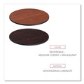 Office Desks & Workstations | Alera ALETTRD36CM 35.5 in. Diameter Round Reversible Laminate Table Top - Medium Cherry/Mahogany image number 5