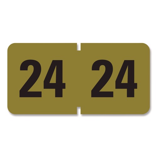 Labels | Smead 68324 Yearly End Tab 2024 File Folder Labels - Gold (1-Roll) image number 0