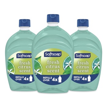 Softsoap 61048193 50 oz Antibacterial Liquid Hand Soap Refill - Fresh Scent/Green (3/Carton)