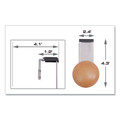 Office Jansan | Alba PM1PART BO 1.2 in. x 1.38 in. x 4.3 in. 1 lb Capacity Cubicle Garment Peg - Metallic Gray image number 1