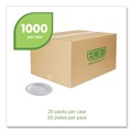 Bowls and Plates | Eco-Products EP-P016NFA Vanguard 6 in. diameter Renewable and Compostable Sugarcane Plates - White (1000/Carton) image number 6