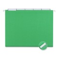 Office Jansan | Universal UNV14117EE 1/5-Cut Tab Deluxe Bright Color Hanging File Folders - Letter Size, Bright Green (25/Box) image number 2