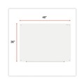  | Universal UNV43233 Frameless 48 in. x 36 in. Glass Marker Board - White image number 6
