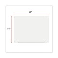  | Universal UNV43233 48 in. x 36 in. Frameless Glass Marker Board - White Surface image number 6
