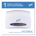 Cleaning & Janitorial Supplies | Scott 09603 14.25 in. x 6 in. x 9.75 in. Essential Coreless Jumbo Roll Tissue Dispenser - White image number 1