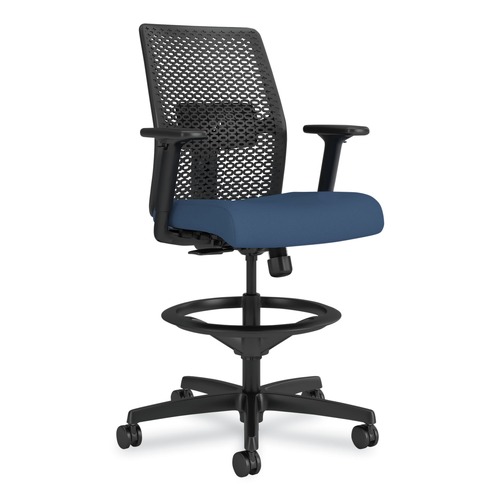 Office Furniture & Lighting | HON HONTSR0A0S04BST Ignition 2.0 ReActiv 22.88 in. to 31.75 in. Seat Height Low-Back Task Stool - Elysian Seat/Charcoal Back/Black Base image number 0