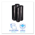 Trash Bags | Boardwalk H8647HKKR01 43 in. x 47 in. 56 gal. 0.6 mil Low-Density Waste Can Liners - Black (100/Carton) image number 2
