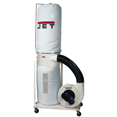 Dust Collectors | JET DC-1100VX-BK Vortex 115V/230V 1.5HP Single-Phase Dust Collector with 30-Micron Bag Filter Kit image number 0