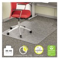 Office Chair Mats | Deflecto CM11112 EconoMat 36 in. x 48 in. Occasional Use Lipped Chair Mat for Low Pile Carpet - Clear image number 7