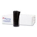 Trash Bags | Inteplast Group S386017K 60 gal. 17 microns 38 in. x 60 in. High-Density Interleaved Commercial Can Liners - Black (25 Bags/Roll, 8 Rolls/Carton) image number 0