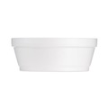Food Trays, Containers, and Lids | Dart 8SJ32 8 oz. 4.63 in. Diameter x 1.13 in. Height Squat Foam Container - White (500/Carton) image number 1