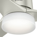 Ceiling Fans | Hunter 59376 WiFi Enabled HomeKit Compatible 54 in. Symphony Matte Nickel Ceiling Fan with Light and Integrated Control System - Handheld image number 5