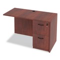  | Alera ALEVA542822MC 15.63 in. x 20.5 in. x 28.5 in. Valencia Series 2-Drawer Full File Pedestal - Medium Cherry image number 2