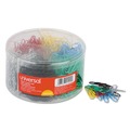 Office Jansan | Universal UNV21000 Plastic-Coated Paper Clips - Small No.1 Assorted Colors (1000/Pack) image number 0