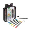 Washable Markers | Crayola 586501 Brush and Detail Dual Ended Extra-Fine Markers - Assorted Colors (16/Set) image number 3
