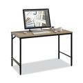 Office Jansan | Safco 5272BLWL Simple 45.5 in. x 23.5 in. x 29.5 in. Work Desk - Walnut image number 4