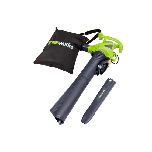 Handheld Blowers | Greenworks 24022 12 Amp Two Speed Electric Mulcher Blower Vac image number 0