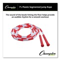 Bulk Savings Pricing 2 | Champion Sports PR7 7 ft. Segmented Plastic Jump Rope - Red/White image number 3