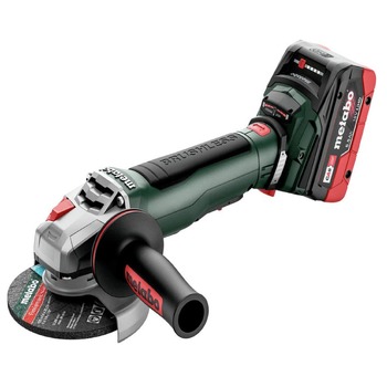GRINDERS | Metabo 613059520 WPB 18 LT BL 11-125 Quick 18V Brushless LiHD 4-1/2 in. / 5 in. Cordless Brake Angle Grinder Kit with 2 Batteries (5.5 Ah)