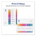 Office Jansan | Avery 11133 Ready Index 11 in. x 8.5 in. 8-Tab 1 to 8 Customizable TOC Multicolor Tab Dividers - White/Traditional Color Tabs (1-Set) image number 5