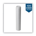 Dixie D9542 Dome Plastic Lids for 12 and 16 oz. Paper Cups - Large, White (100-Piece/Pack) image number 2
