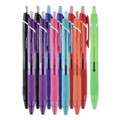 Office Jansan | uni-ball 70171 Medium 1 mm Retractable Jetstream Elements Hybrid Gel Pen - Assorted Ink and Barrel Colors (12/Pack) image number 1