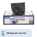Trash Bags | Stout by Envision T3658B15 36 in. x 58 in. 1.5 mil. 60 Gallon Total Recycled Content Plastic Trash Bags - Brown/ Black (100/Carton) image number 2