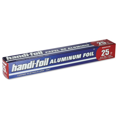 Food Service | Handi-Foil 1225LG 12 in. x 25 ft. Aluminum Foil Roll (24/Carton) image number 0