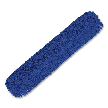 Gritt Commercial GRI18248 48 in. x 5 in. Microfiber Looped Dust Mop Pad Head - Blue