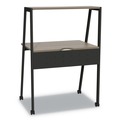  | Linea Italia LITSH764NW Kompass 33 in. x 23.75 in. x 48 in. Flexible Home/Office Desk - Natural Walnut image number 2