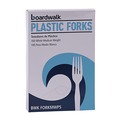 Cutlery | Boardwalk BWK FORKMWPS Mediumweight Polystyrene Fork - White (1000/Carton) image number 1