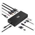Office Electronics & Batteries | Adesso AUH4060 12-in-1 USB-C Multi-Port TAA Compliant Docking Station - Black image number 3