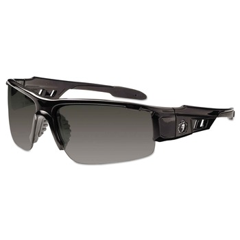 Ergodyne Skullerz Dagr Nylon/Polycarb Safety Glasses - Black Frame/Smoke Lens