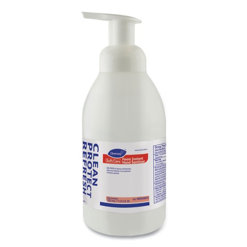 Hand Sanitizers | Diversey Care 100930835 Soft Care 532 mL Pump Bottle Instant Foam Hand Sanitizer - Alcohol Scent (6/Carton) image number 0
