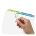  | Avery 11992 11 in. x 8.5 in. 5-Tab Print and Apply Contemporary Color Tabs Index Maker Clear Label Dividers - White (25/Box) image number 3