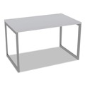 Office Desks & Workstations | Alera ALELSTB30GR Open Office Desk Series 47.25 to 70.78w x 29.5d x 28.5h Adjustable O-Leg Desk Base - Silver image number 5