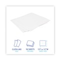 Office Jansan | Boardwalk BWK-V040QPW 12 in. x 13 in. DRC Wipers - White (1008/Carton) image number 6
