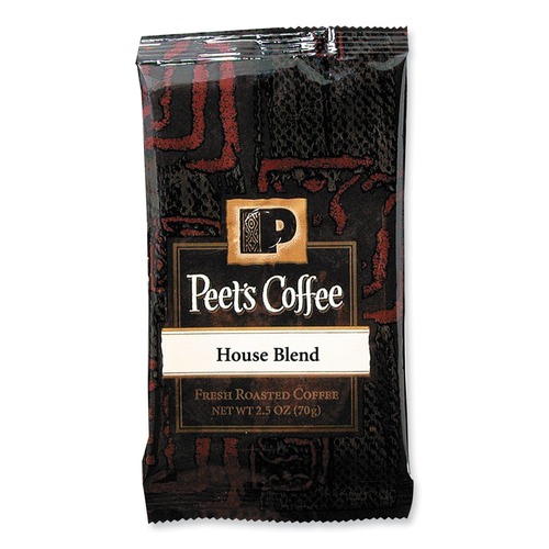 Coffee | Peet's Coffee & Tea 504915 House Blend 2.5 oz. Frack Pack Coffee Portion Packs (18/Box) image number 0