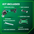 Angle Grinders | Metabo HPT G3612DVEQ6M 36V MultiVolt Brushless Lithium-Ion 4-1/2 in. Cordless Slide Switch Angle Grinder (Tool Only) image number 4