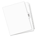 Office Jansan | Avery 11370 11 in. x 8.5 in. 25-Tab Preprinted Legal Exhibit Side 1 to 25 Tab Index Dividers - White (1-Set) image number 2
