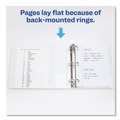 Office Jansan | Avery 05711 Economy 1 in. Capacity 11 in. x 8.5 in. View Binder with 3 Round Rings - White image number 6