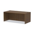  | Alera VA217236WA 71 in. x 35.5 in. x 29.63 in. Valencia Series Straight Front Desk Shell - Modern Walnut image number 2